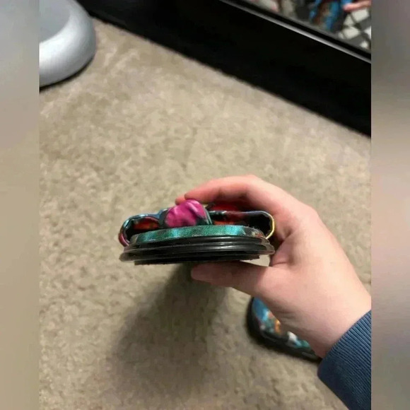 Alice + Olivia Pabla Knotted Tie Dye Cotton Sandals - Picture 10 of 10